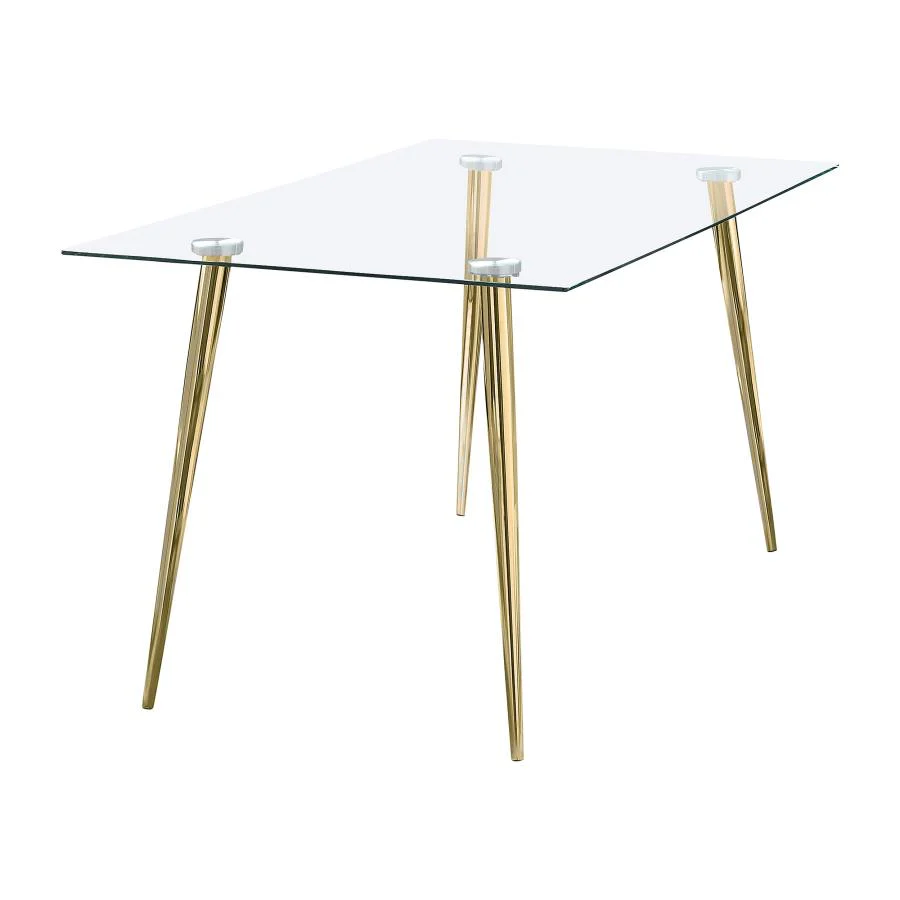 Gilman - Rectangular 64-inch Glass Top Dining Table - Image 2