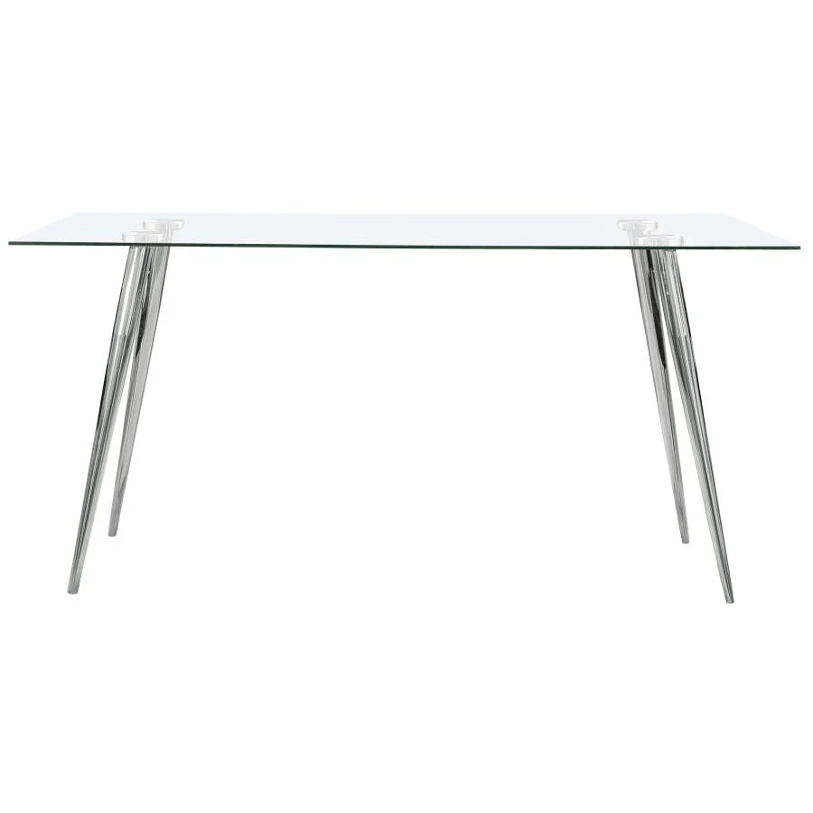 Gilman - Rectangular 64-inch Glass Top Dining Table - Image 5