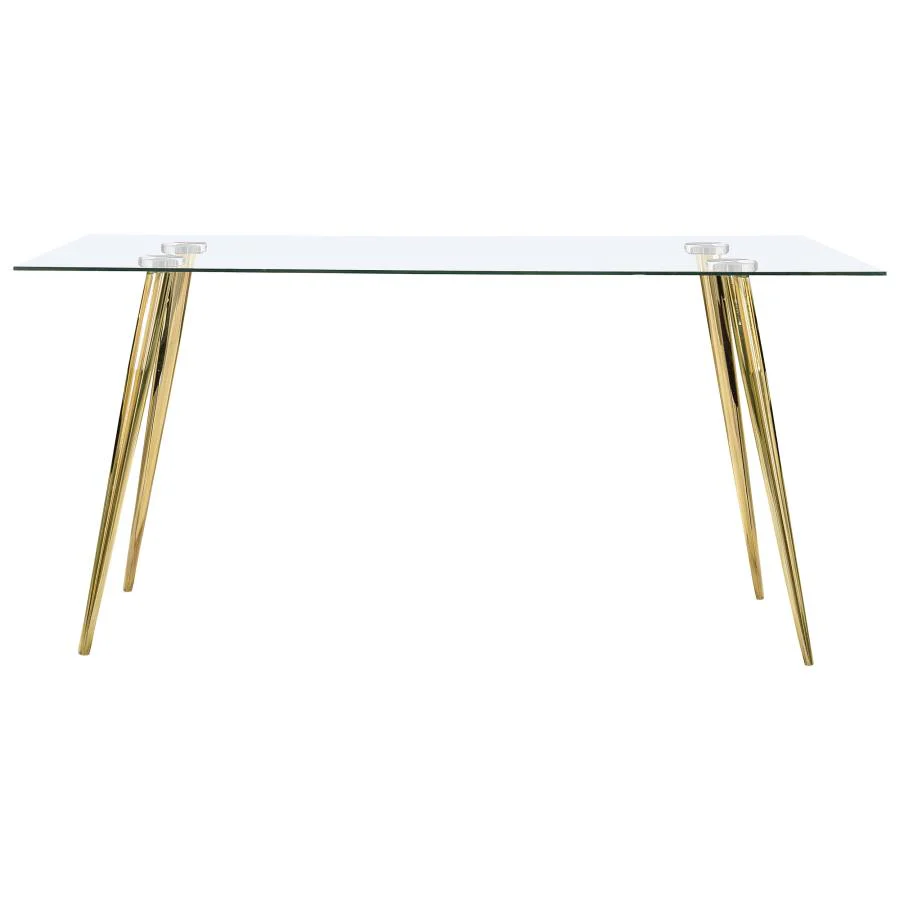 Gilman - Rectangular 64-inch Glass Top Dining Table - Image 6