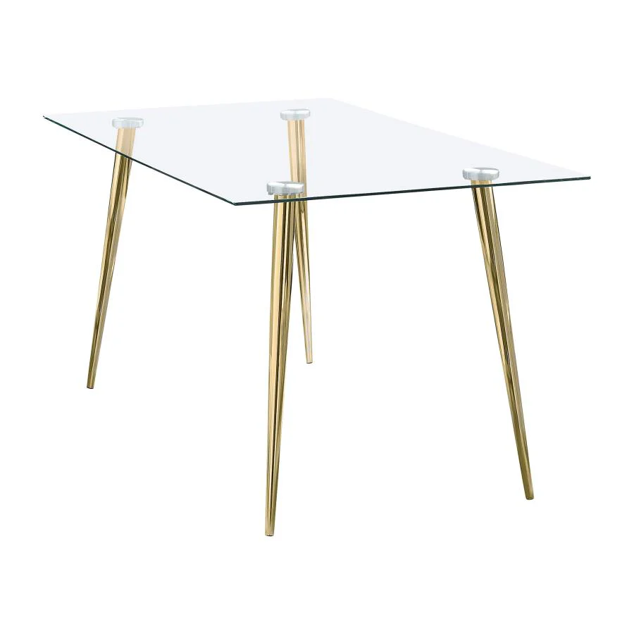 Gilman - Rectangular 64-inch Glass Top Dining Table - Image 8