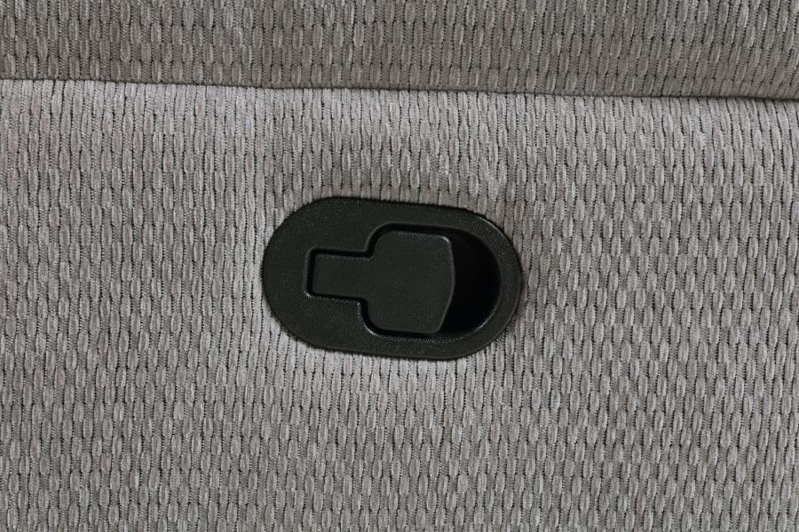 Gilson - Chenille Upholstered Reclining Glider Recliner - Gray - Image 9