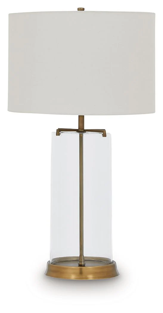Gizeh - Glass Table Lamp - Clear / Gold Finish