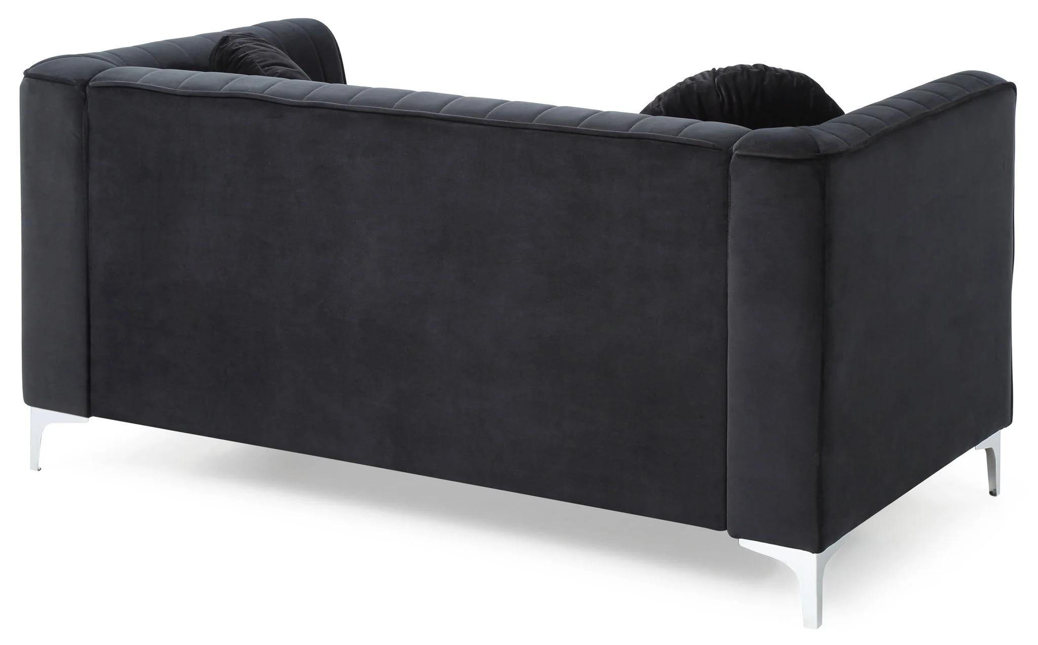Glam Styled Micro Suede Loveseat - Image 14
