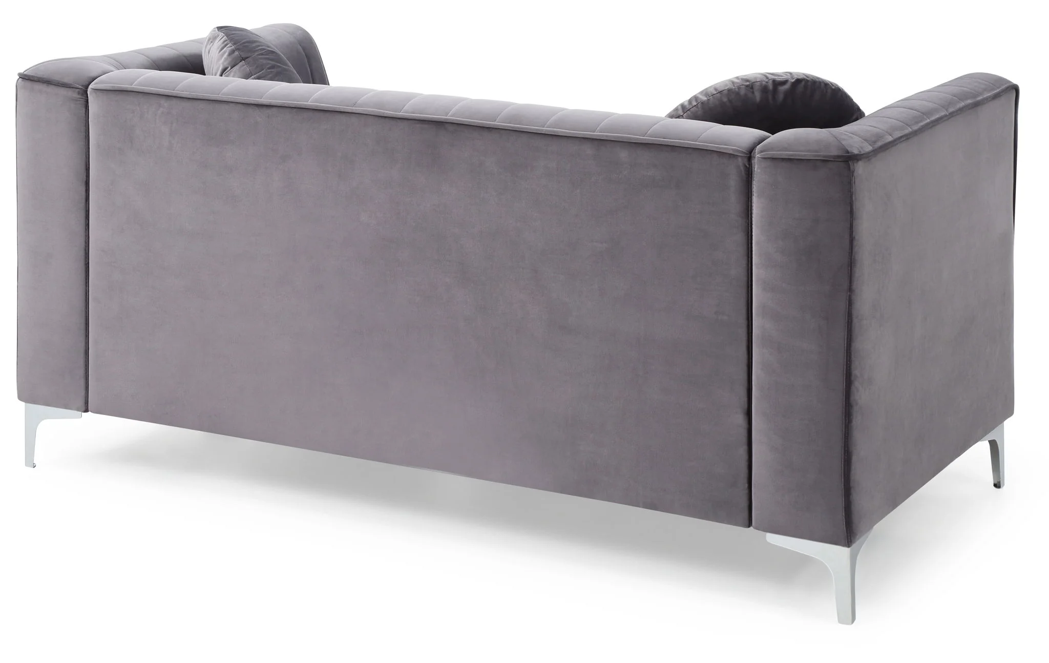 Glam Styled Micro Suede Loveseat - Image 8