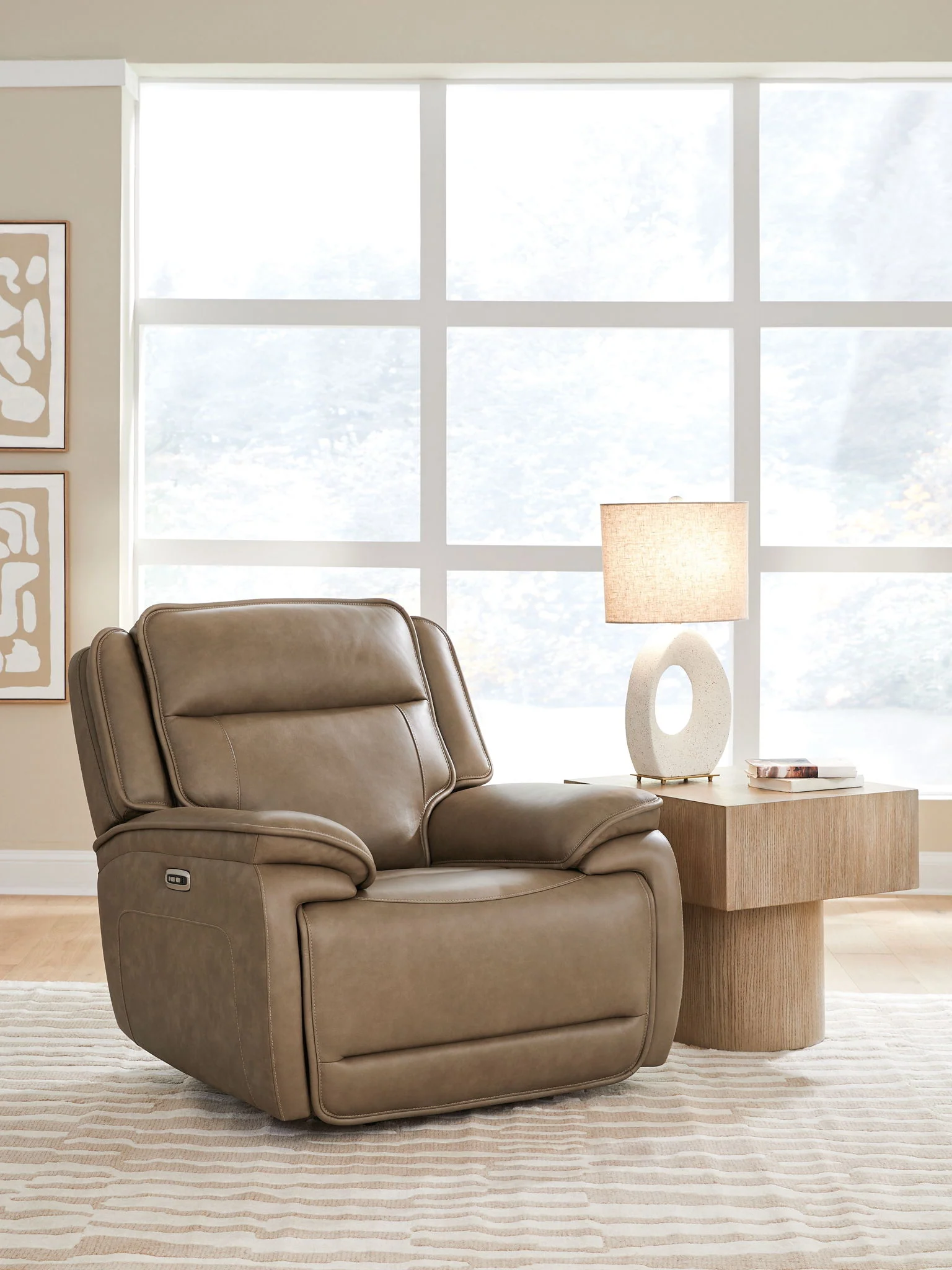 Glencroft - Power Recliner / Adjustable Headrest - Sahara - Image 11