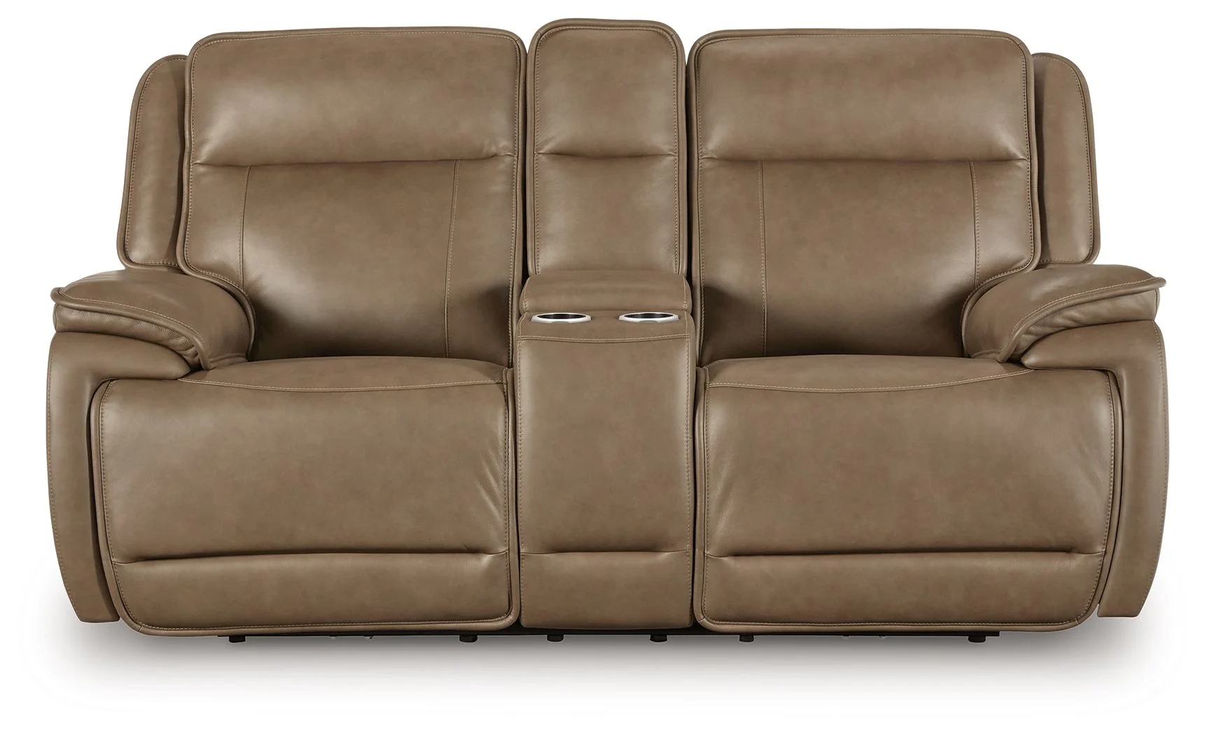Glencroft - Power Reclining Loveseat With Console / Adjustable Headrest - Sahara - Image 3