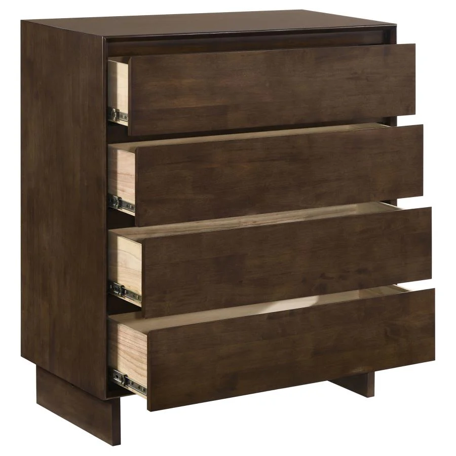 Glenwood - 4-Drawer Chest Of Drawers - Warm Brown - Image 10