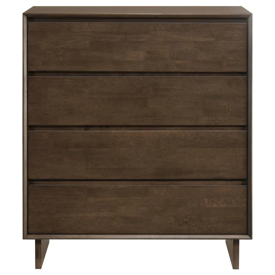 Glenwood - 4-Drawer Chest Of Drawers - Warm Brown - Image 3