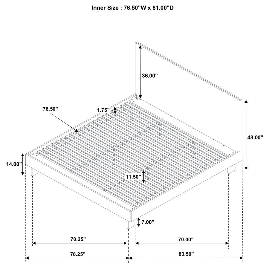 Glenwood - Platform Panel Bed - Image 19