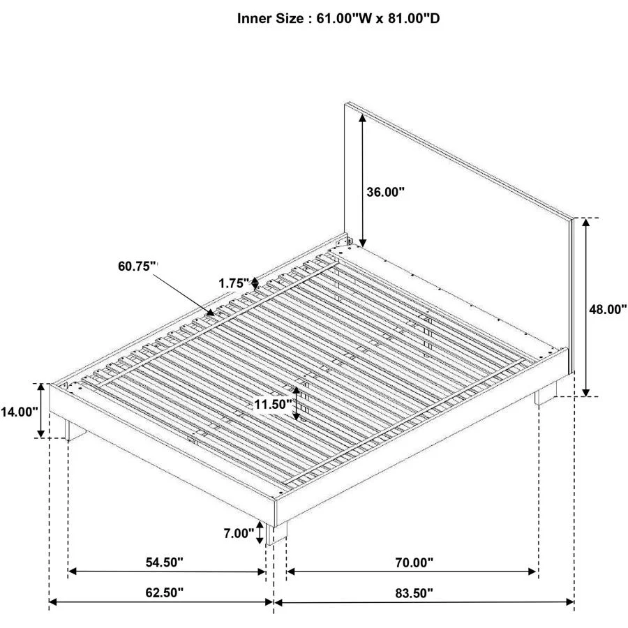 Glenwood - Platform Panel Bed - Image 20