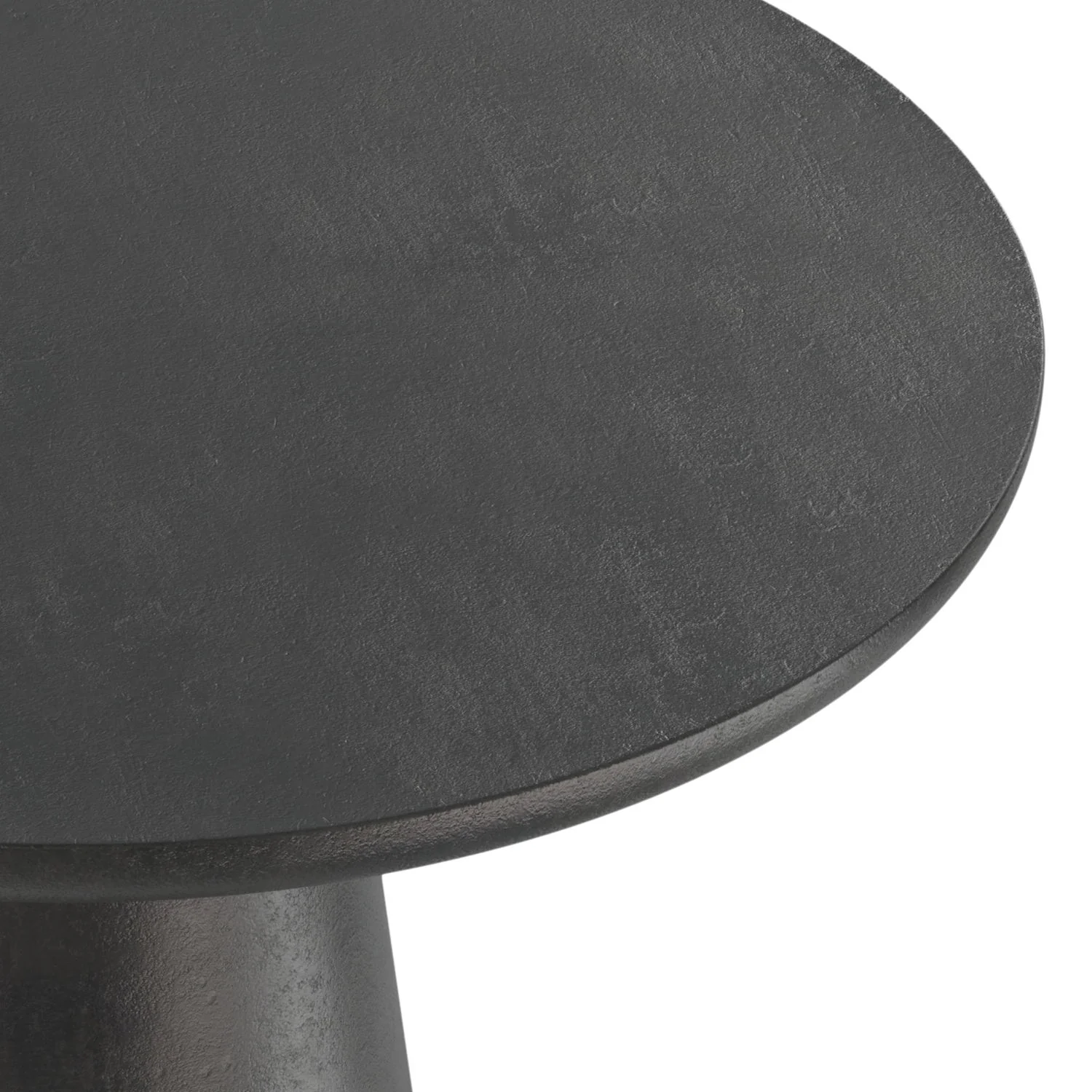 Gloria - Cast Aluminum Side Table - Black - Image 5