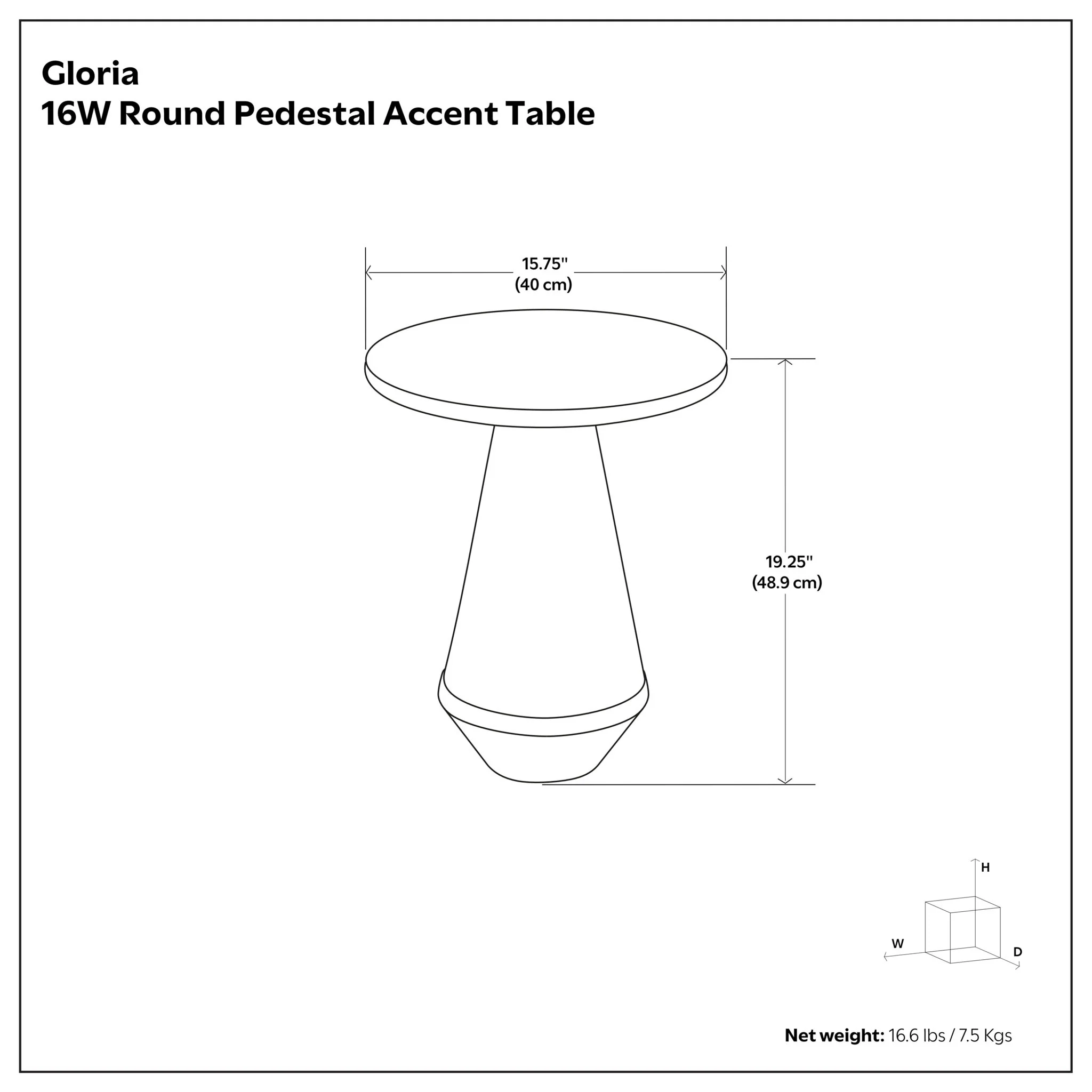 Gloria - Cast Aluminum Side Table - Black - Image 6