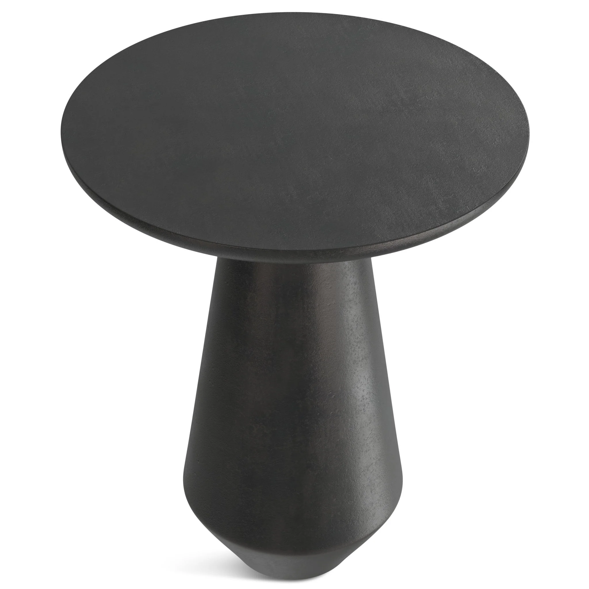 Gloria - Cast Aluminum Side Table - Black - Image 9