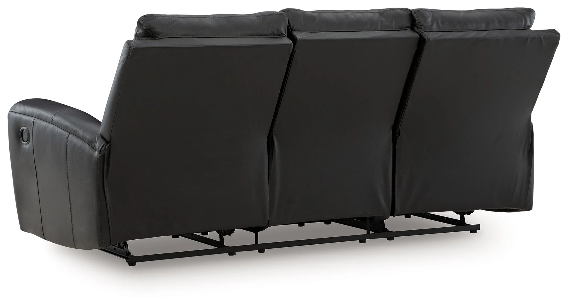 Glossmore - Reclining Sofa - Black - Image 2