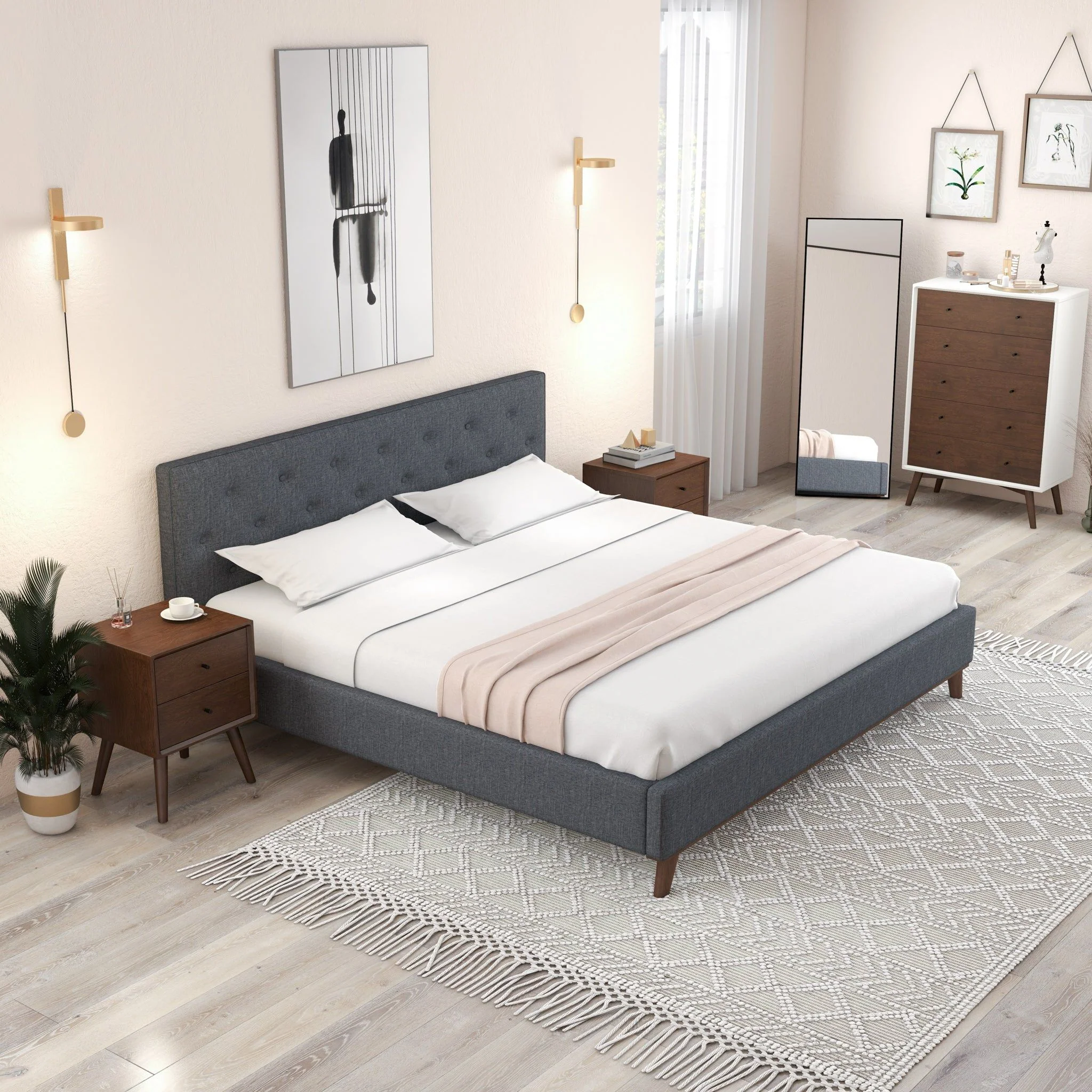 Graceville - Elegant Design Platform Bed - Image 16