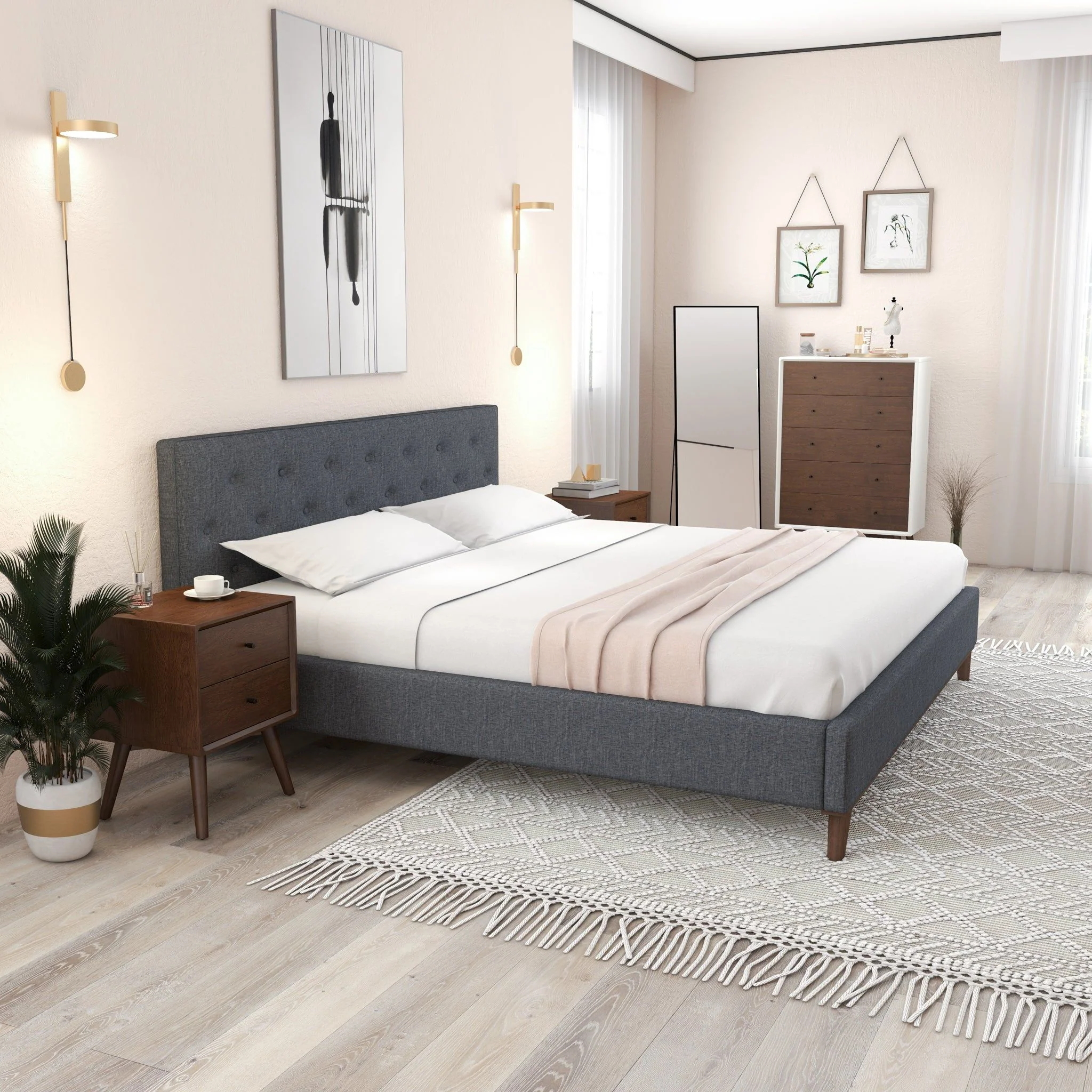 Graceville - Elegant Design Platform Bed - Image 21