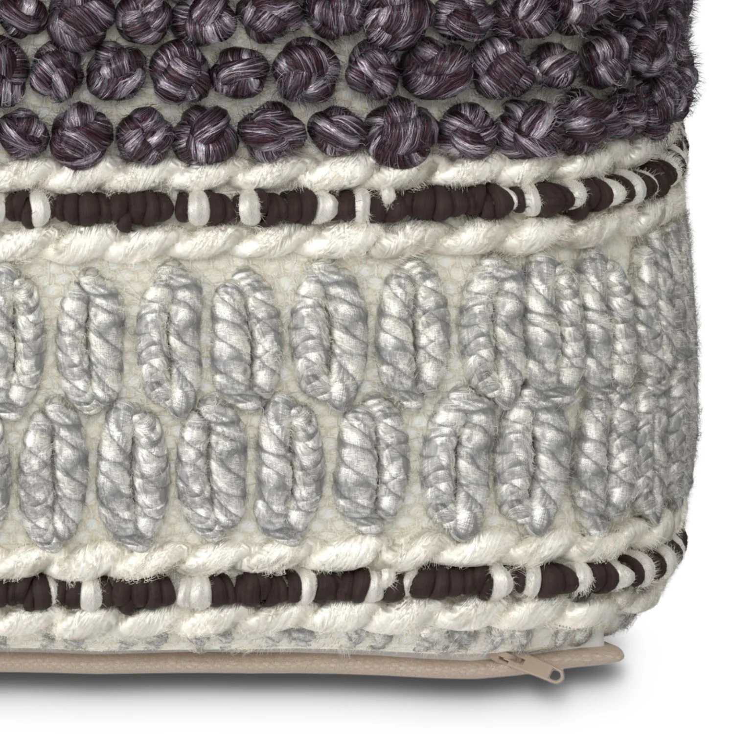 Grady - Handcrafted Square Pouf - Image 10