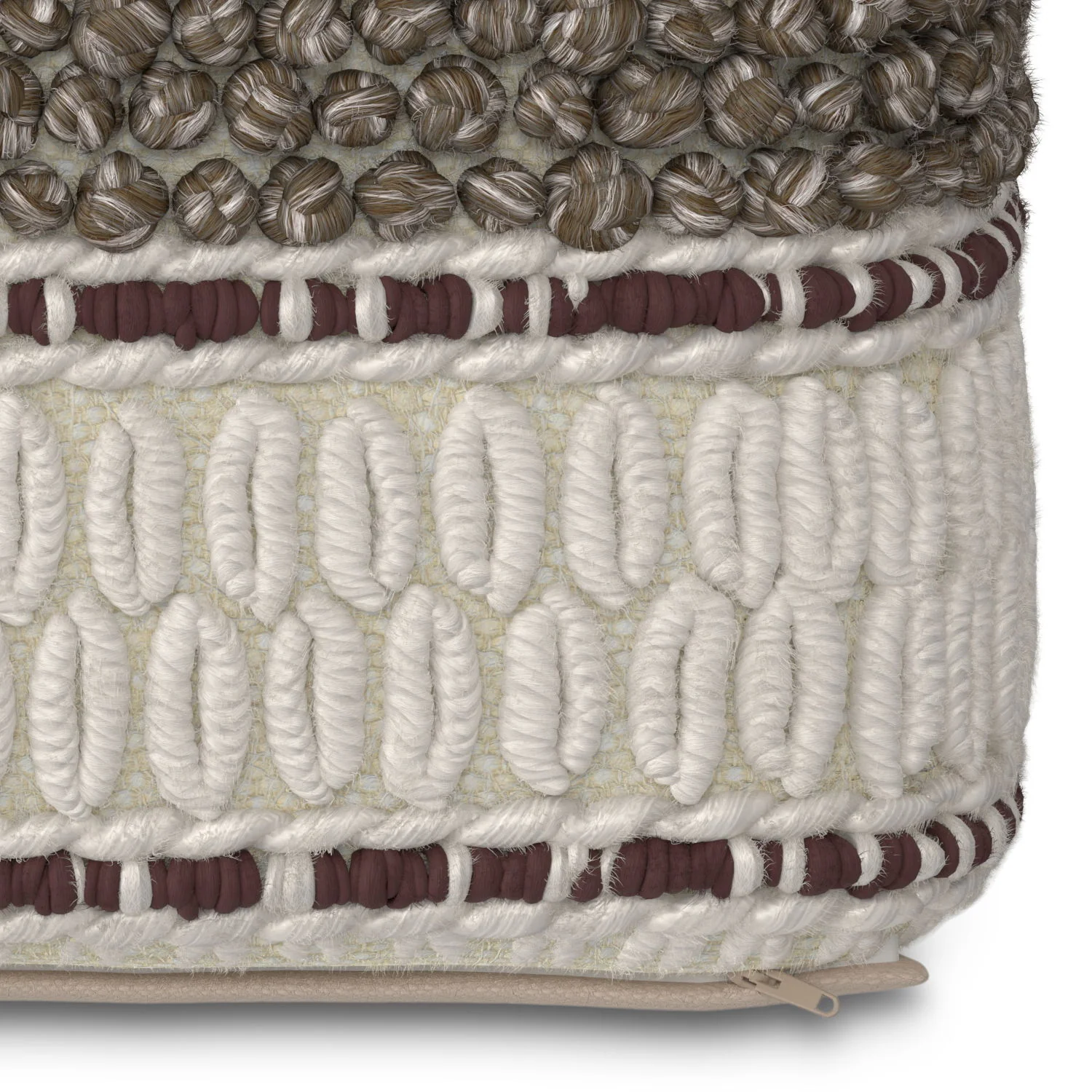 Grady - Handcrafted Square Pouf - Image 14