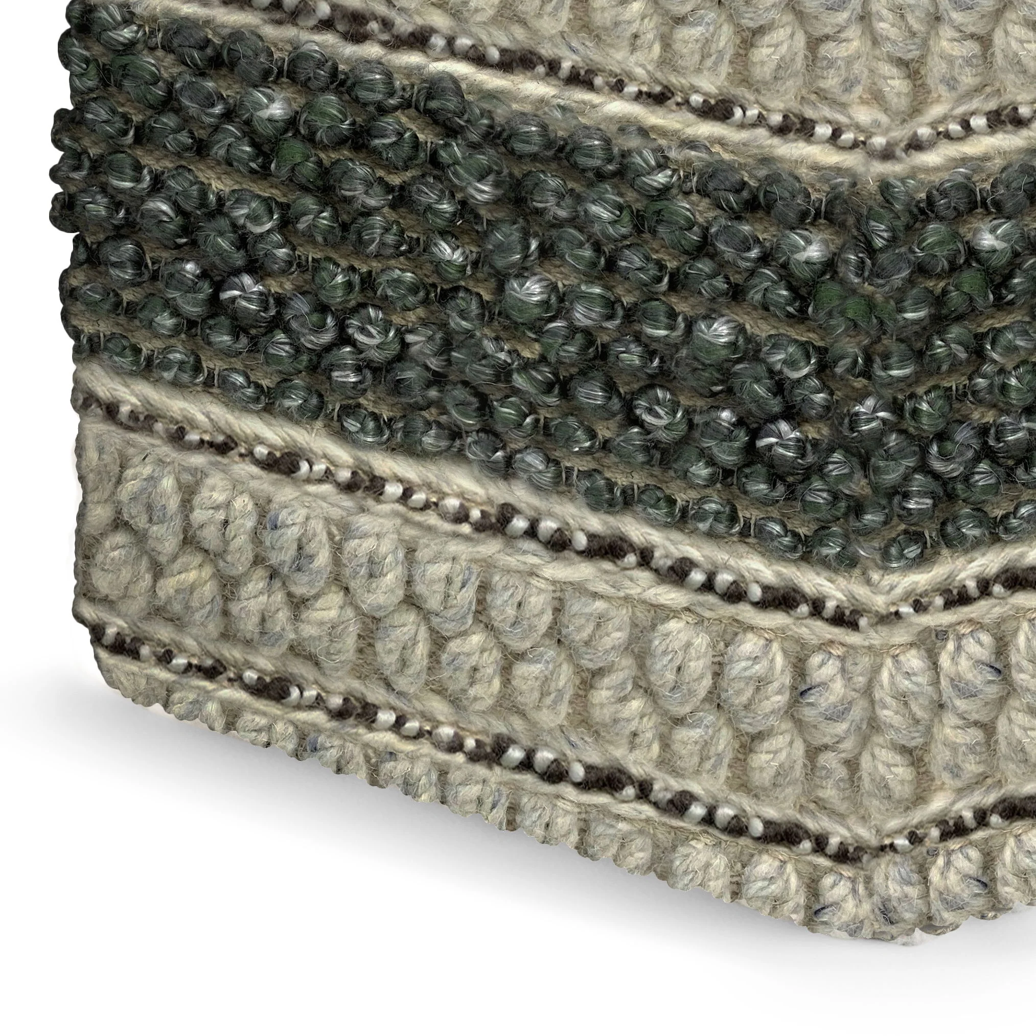 Grady - Handcrafted Square Pouf - Image 16