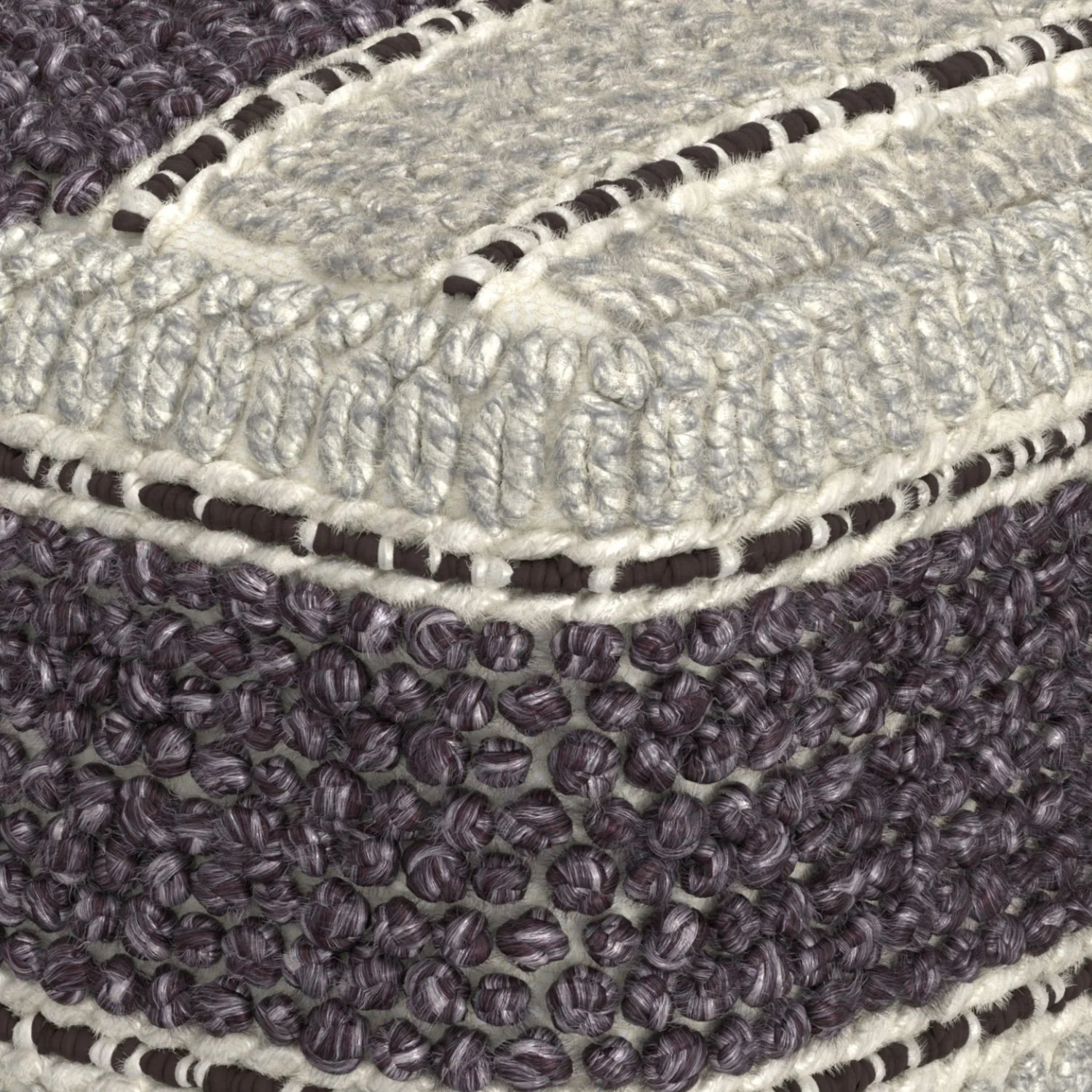 Grady - Handcrafted Square Pouf - Image 20