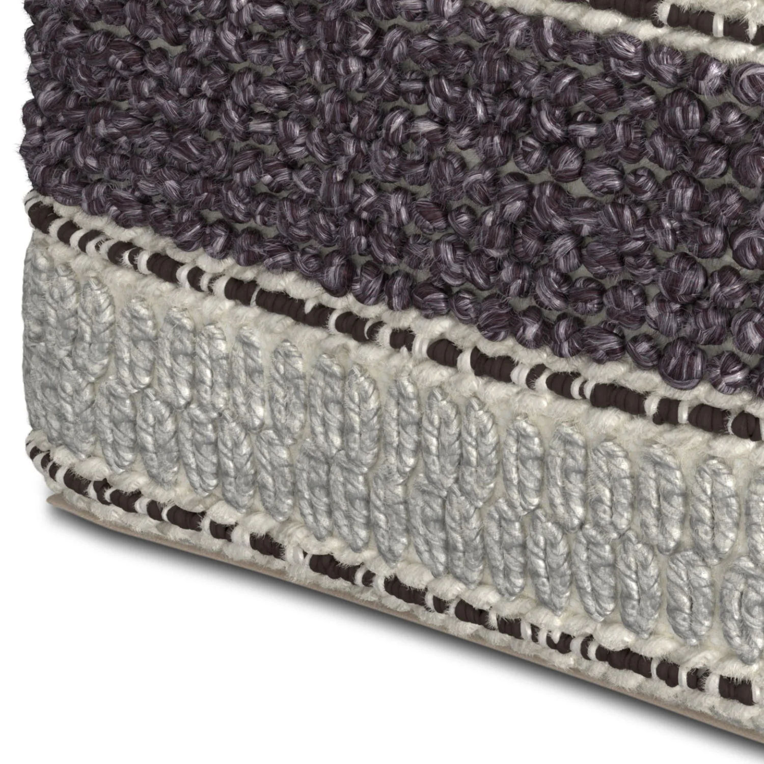 Grady - Handcrafted Square Pouf - Image 24