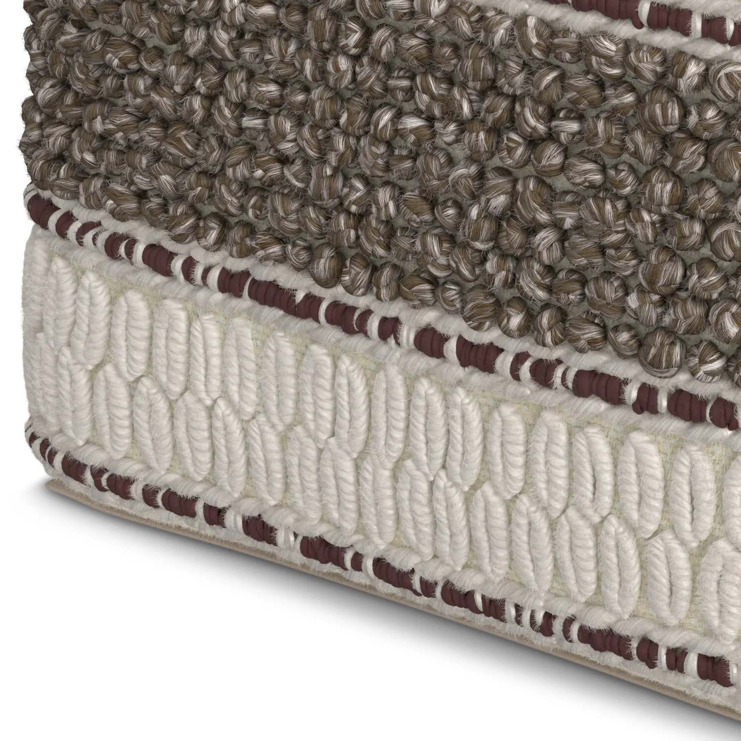 Grady - Handcrafted Square Pouf - Image 29