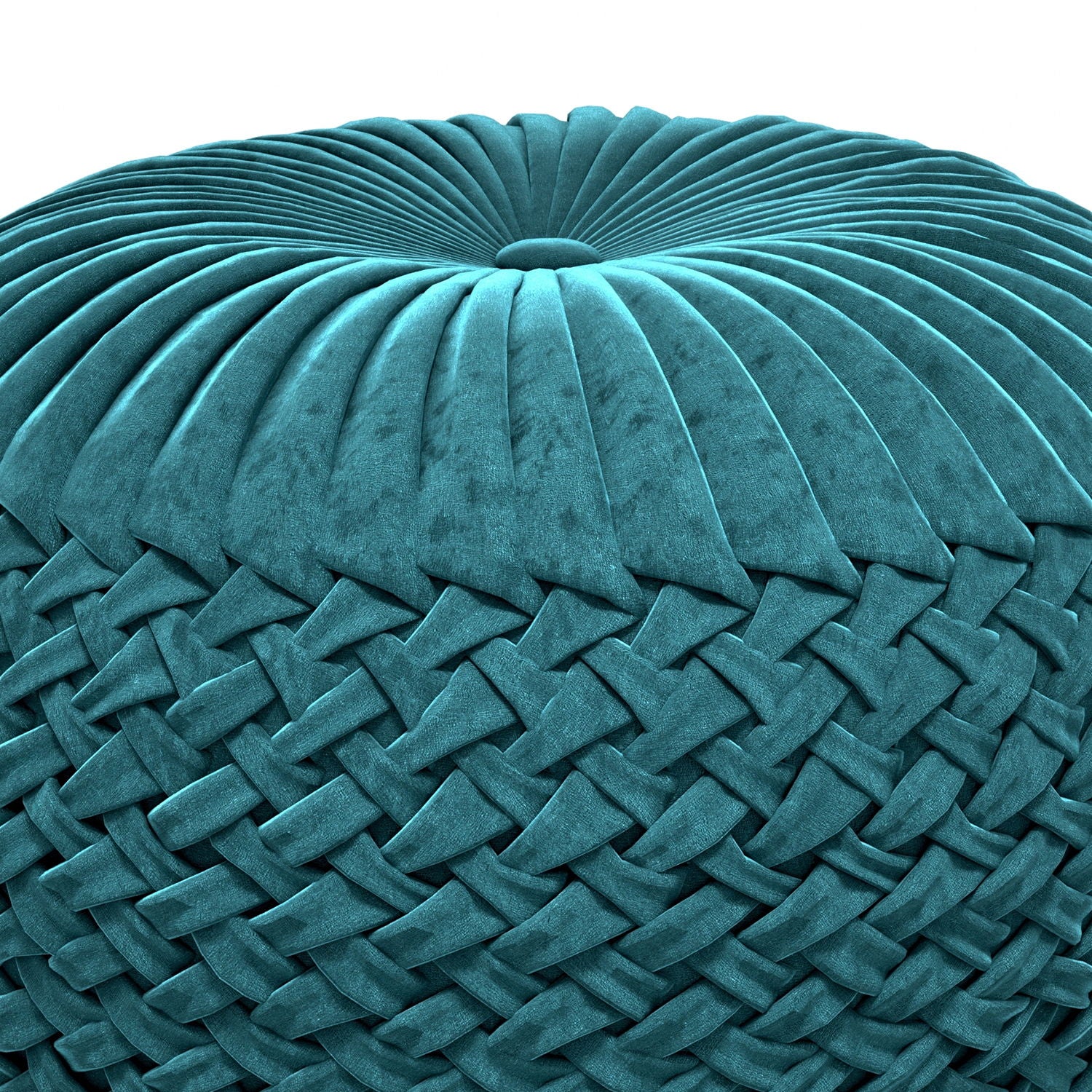 Grafton - Handcrafted Round Pouf - Image 7