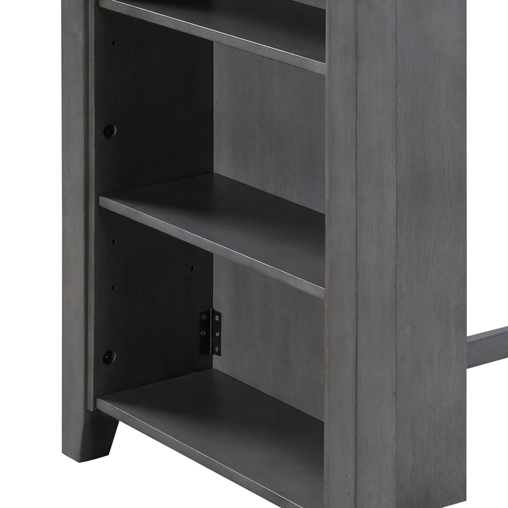 Graham - Small Space Counter Height Dining Table With USB Charging Ports And Shelves - Image 5