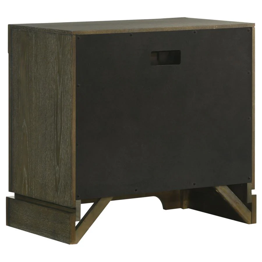 Gran Park - 2-Drawer Nightstand Bedside Table - Dark Cocoa - Image 6