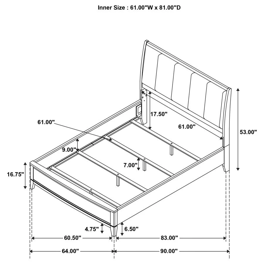 Granada - Upholstered Panel Bed - Image 27