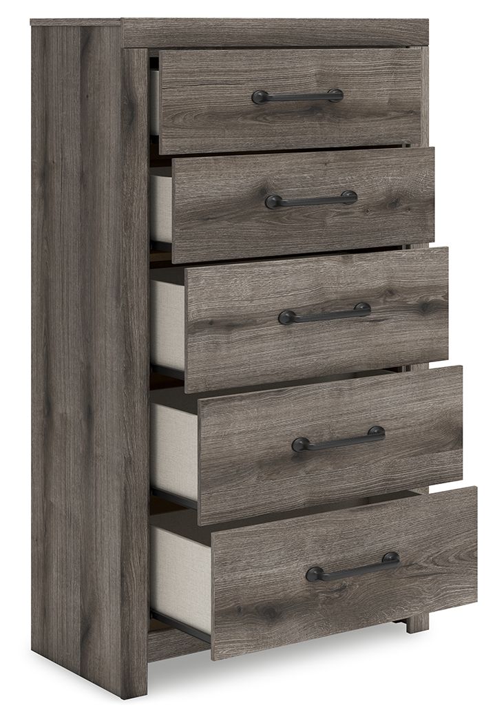 Graystorm - Five Drawer Chest - Brown Gray - Image 6