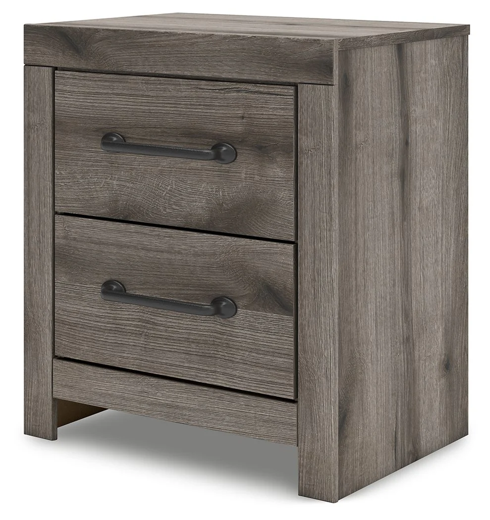 Graystorm - Two Drawer Night Stand - Brown Gray - Image 7