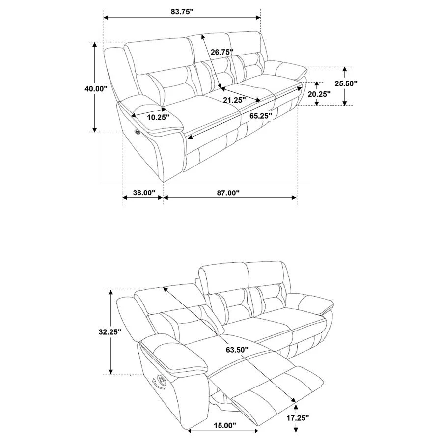 Greer - Upholstered Motion Reclining Sofa - Image 14
