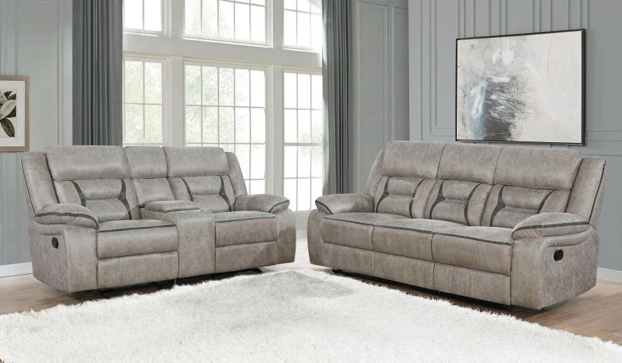Greer - Upholstered Reclining Sofa Set - Image 2