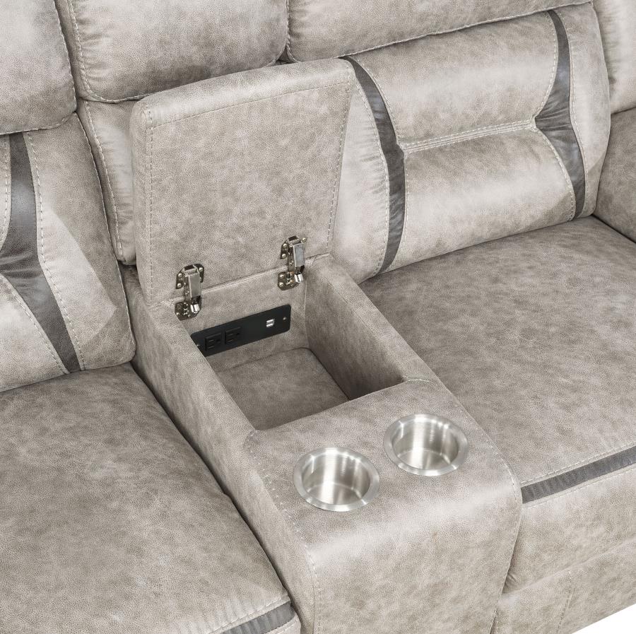 Greer - Upholstered Reclining Sofa Set - Image 41