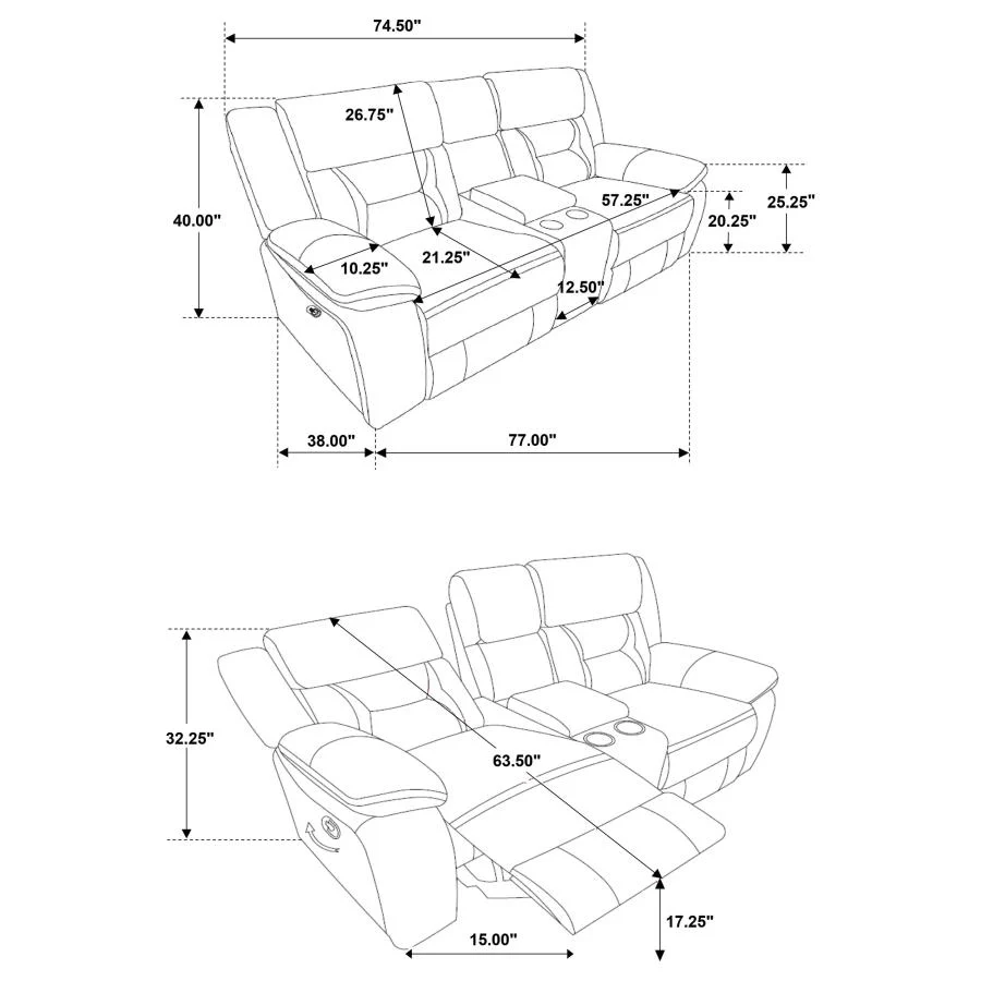 Greer - Upholstered Reclining Sofa Set - Image 51