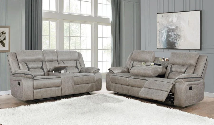 Greer - Upholstered Reclining Sofa Set - Image 6