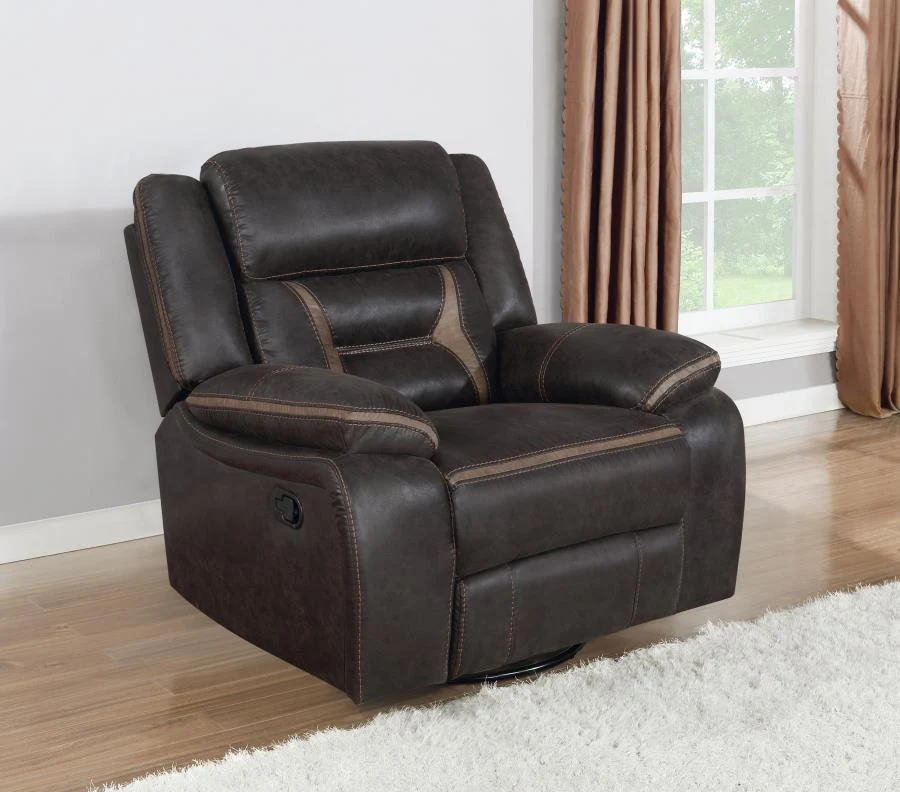 Greer - Upholstered Swivel Glider Recliner Chair - Image 4