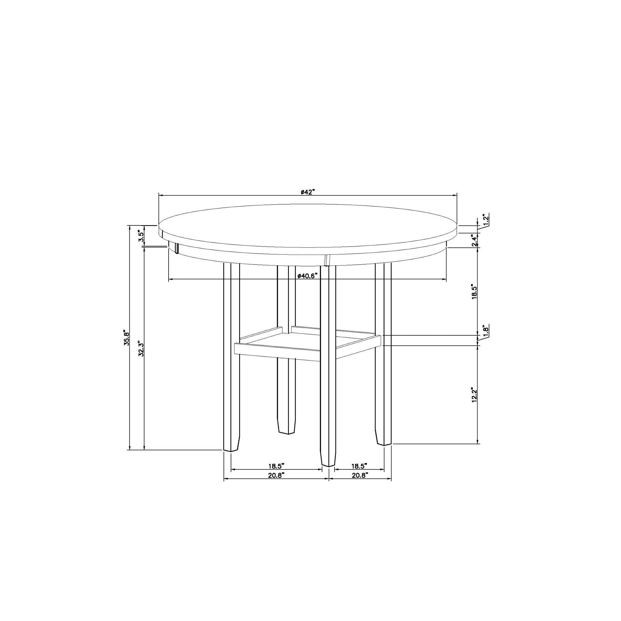 Greta - Bar Table - Antique White - Image 6