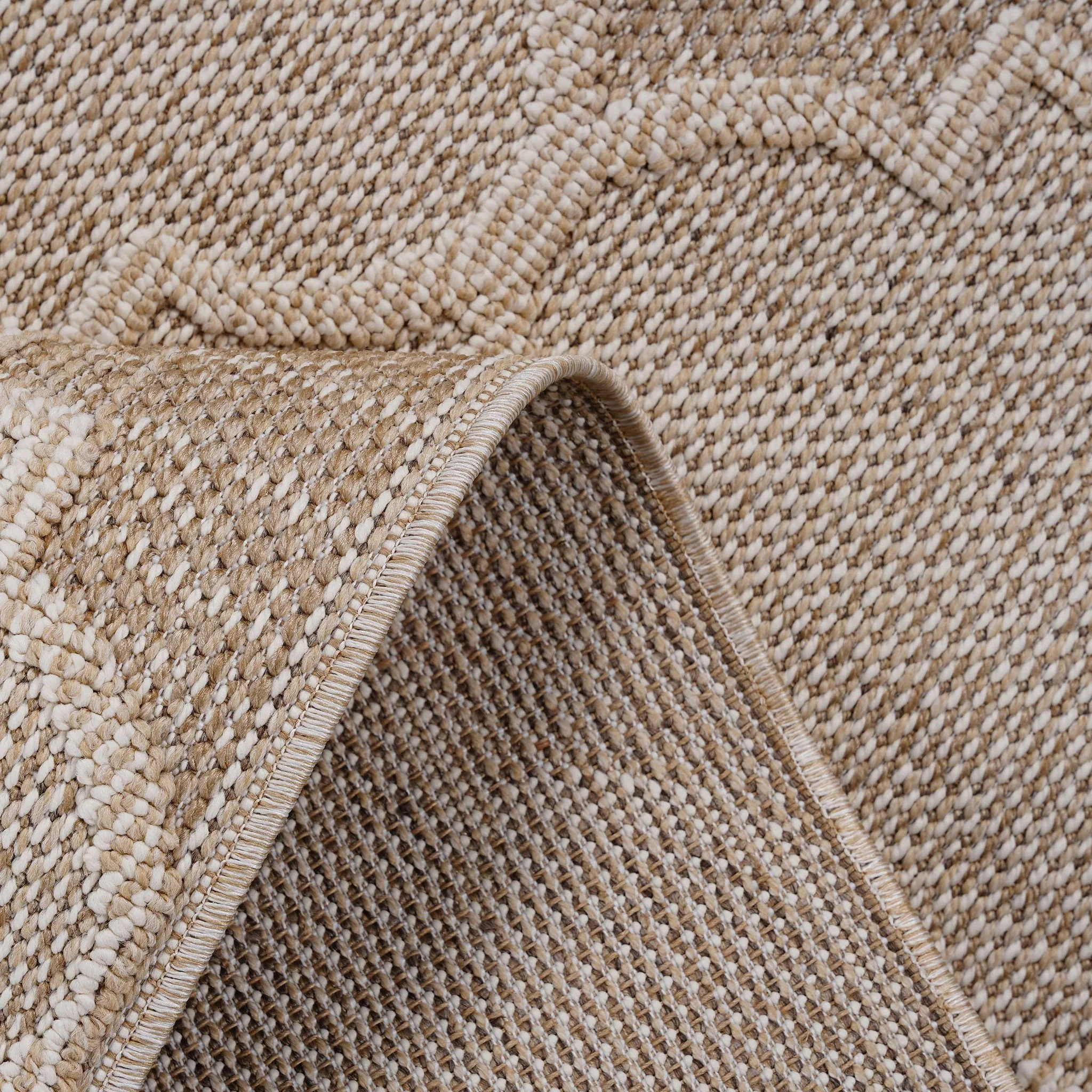 Guros - 6' X 9' Trellis Indoor / Outdoor Area Rug - Cream - Image 5