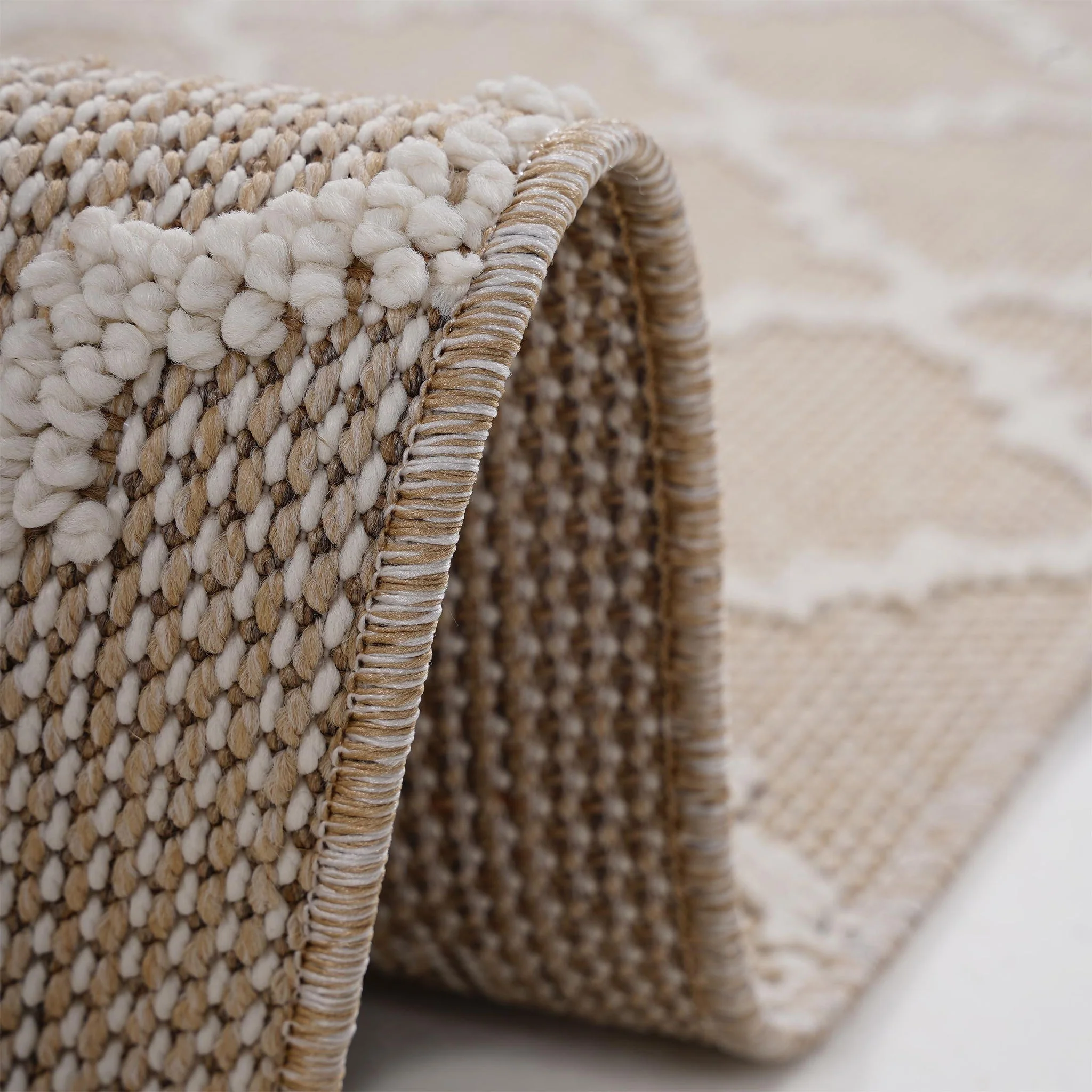 Guros - 6' X 9' Trellis Indoor / Outdoor Area Rug - Ivory - Image 4