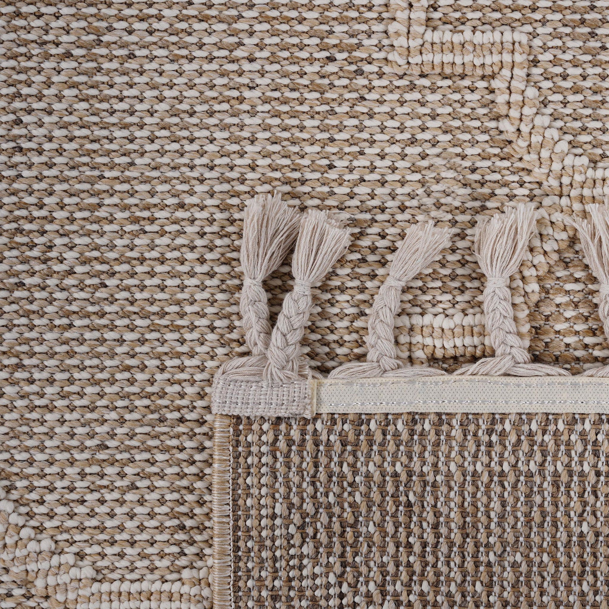 Guros - 8' X 10' Trellis Indoor / Outdoor Area Rug - Cream - Image 3