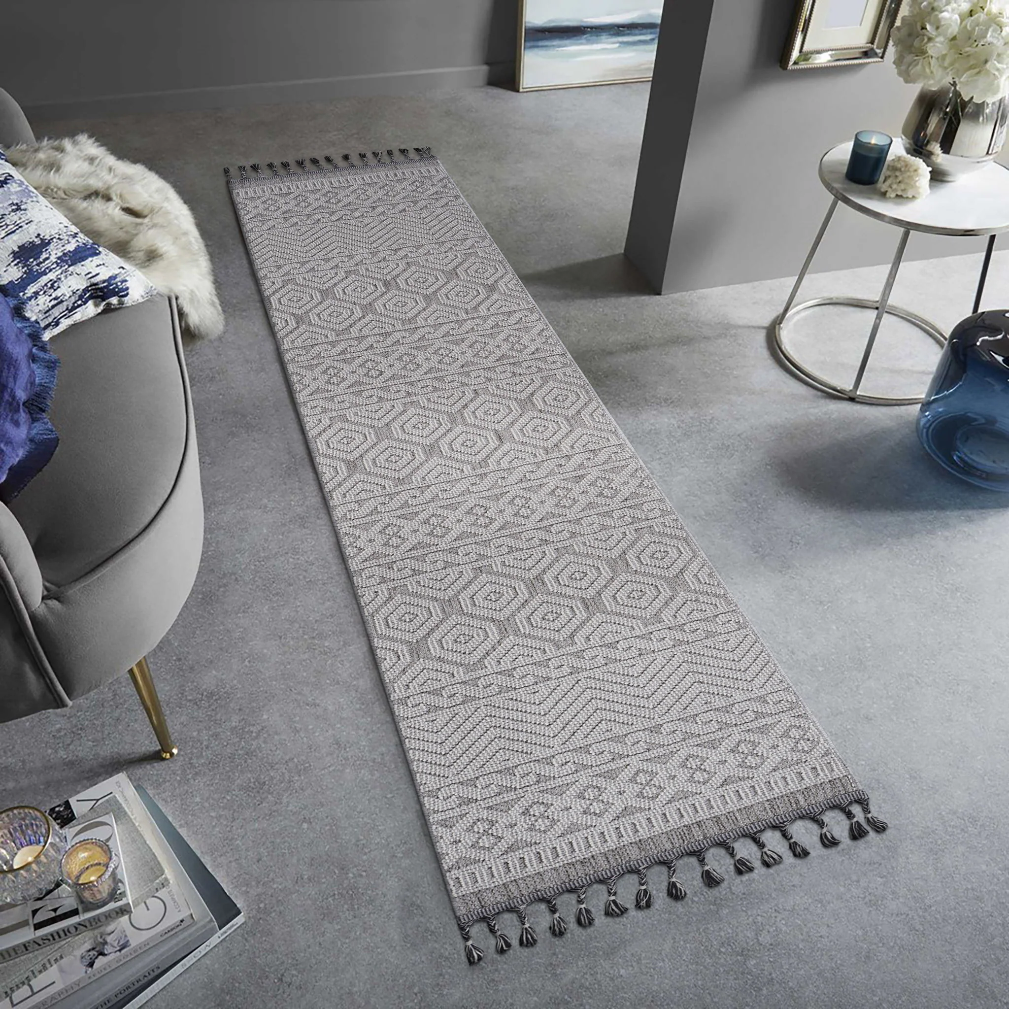 Guros - Trendy Geometric Indoor / Outdoor Rug - Image 2