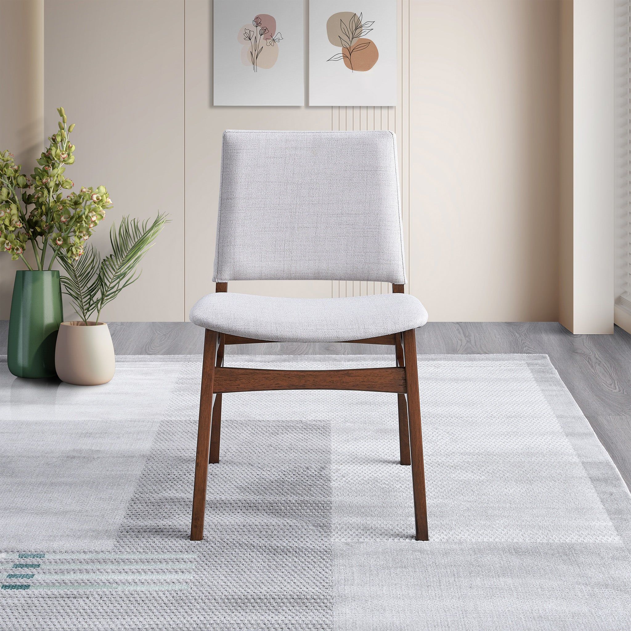Gusto - Dining Chair (Set of 2) - Brown / Light Gray - Image 12