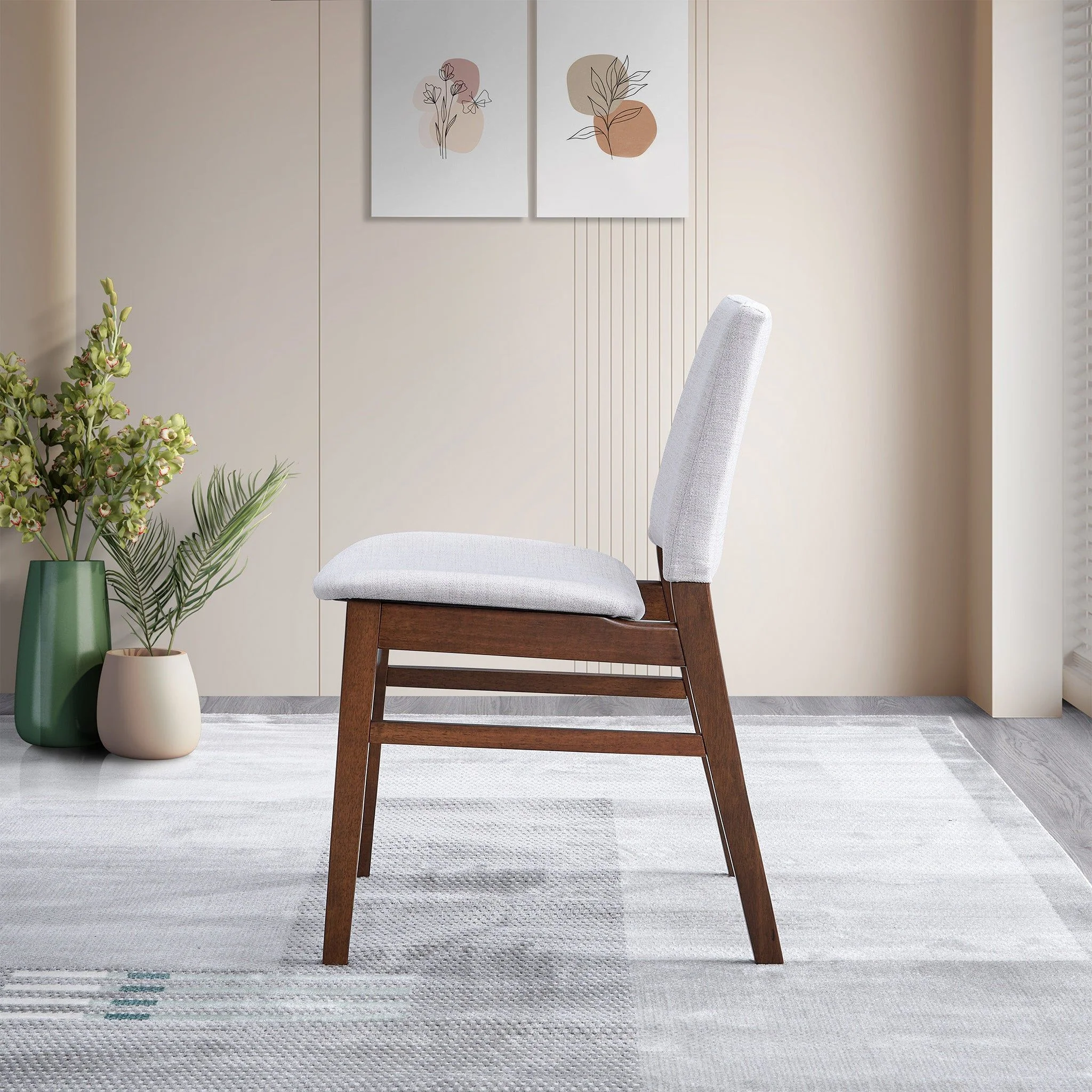 Gusto - Dining Chair (Set of 2) - Brown / Light Gray - Image 6