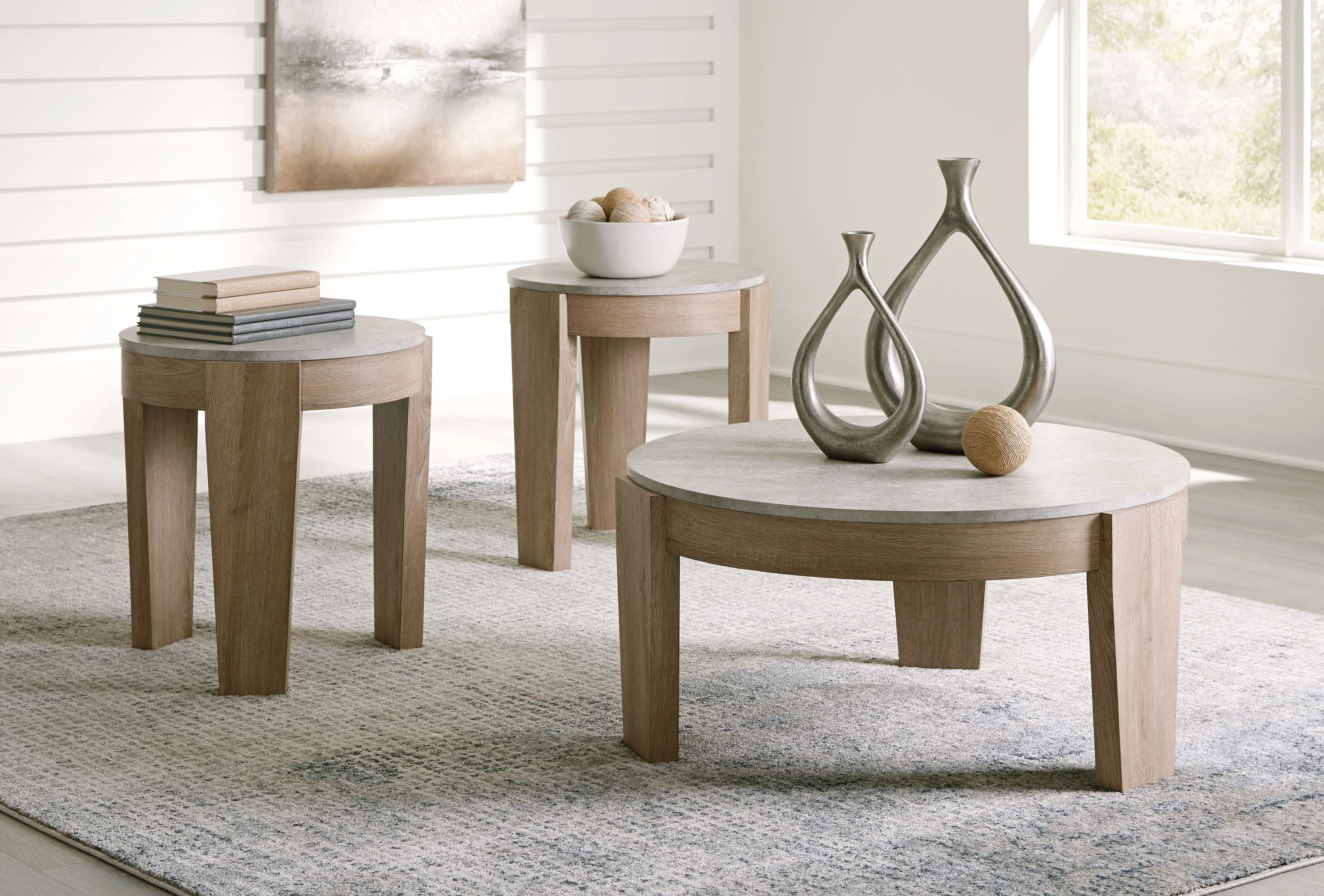 Guystone - Occasional Table Set (Set of 3) - Light Brown - Image 8