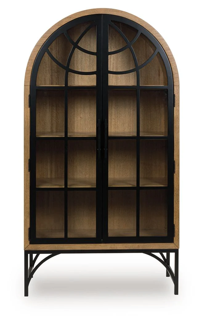 Gwenwich - Accent Cabinet - Natural / Black - Image 5