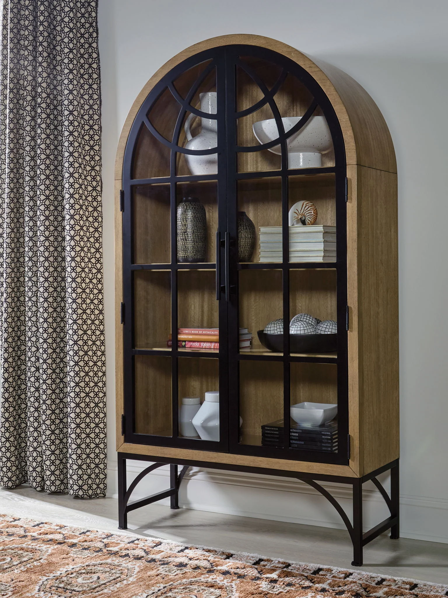 Gwenwich - Accent Cabinet - Natural / Black - Image 6