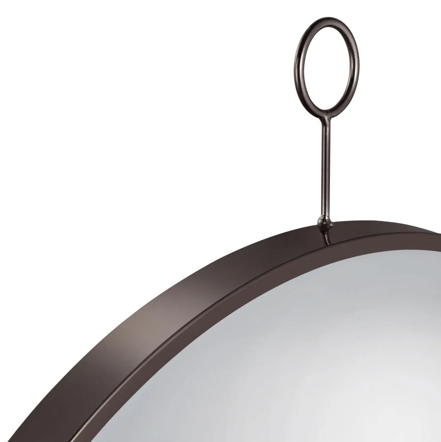 Gwyneth - Round Wall Mirror - Black Nickel - Image 4