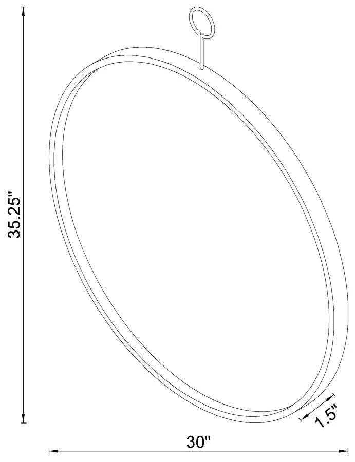 Gwyneth - Round Wall Mirror - Black Nickel - Image 5